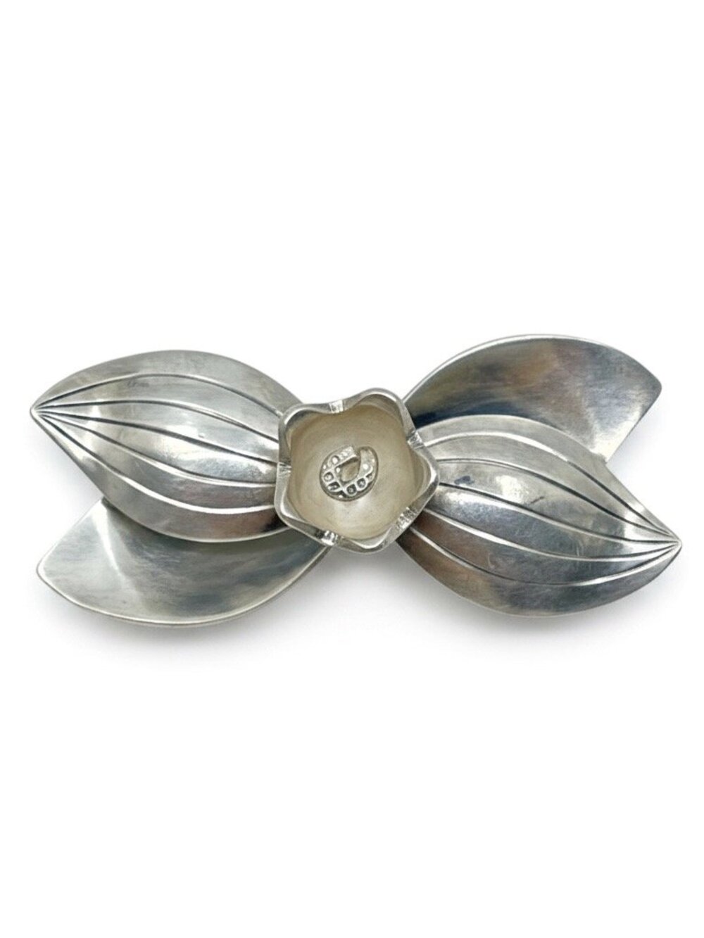 Vintage Heribert Engelbert Stigbert Sweden sterling silver flower brooch - GM125